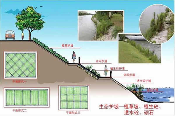 生態(tài)透水混凝土護(hù)坡