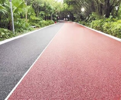 透水瀝青路面鋪裝案例