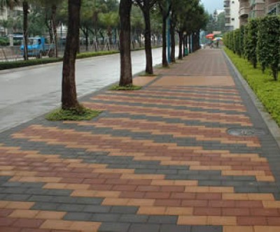 透水磚路面鋪裝案例